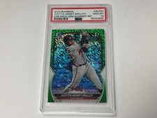 Justyn-Henry Malloy 2023 Bowman Chrome Green Shimmer 70/99 ATLANTA BRAVES PSA 10