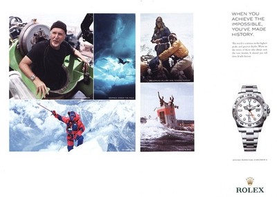2017 Rolex: Achieve the Impossible Vintage Print Ad