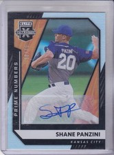 Shane Panzini AUTO 20/75 2021 Panini Elite Extra Edition Prime Numbers #108 KCR