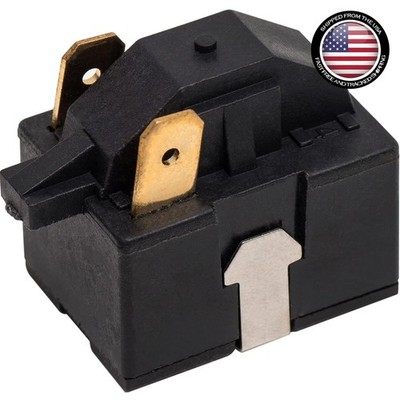 Durable 2-Pin Refrigerator Start Relay - Automatic Plug-in for High Performance
