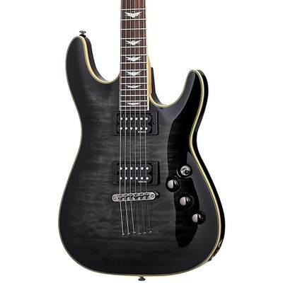 Schecter Guitar Research Omen Extreme6 Electric Guitar SeeThru Black