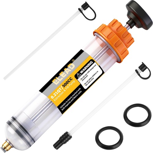 ELEAD 500cc Oil Fluid Extractor Pump, Multi-Purpose 500CC, yellow  - Picture 1 of 8