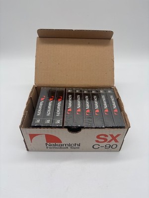 Konvolut 9 Audiokassetten Nakamichi SX C-90 Ferricobalt Neu OVP vi