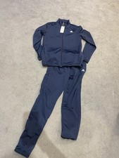Image of New Navy Boys Adidas Tracksuit Age 14 To 15