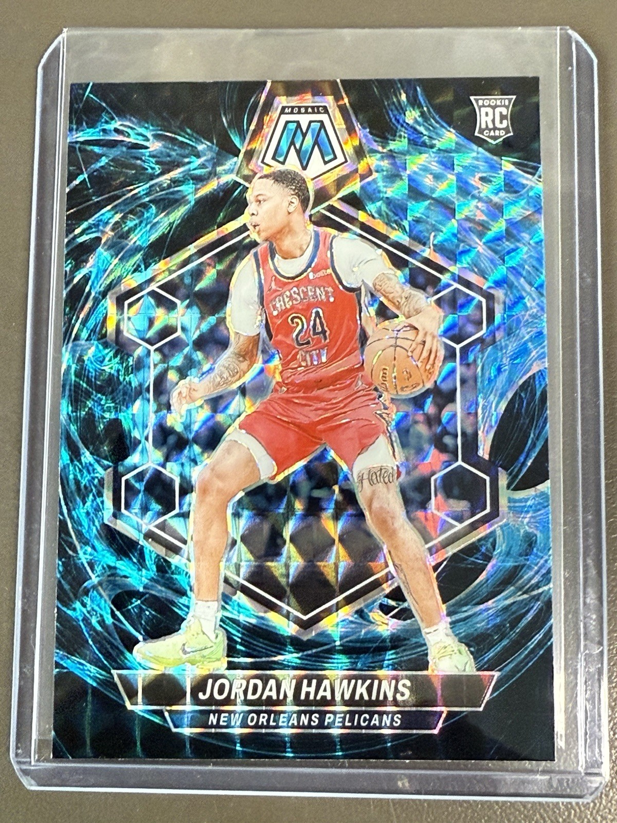 2023-24 Panini Mosaic - Rookies Jordan Hawkins #243 Genesis Mosaic Prizm (RC)
