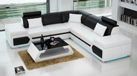 Ledersofa L-Form Couch Wohnlandschaft Ecksofa Garnitur Design Modern Sofa K5013B