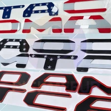 For Tacoma 2016-2025 3D Raised Decal Rear Tailgate Inserts Letters Emblem Badges