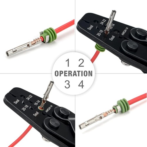 Weather Pack & Metri Pack Crimper Crimping Tool for Sealed Automotive Connectors - Picture 6 of 11
