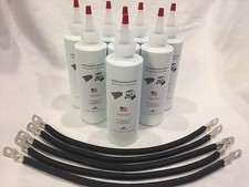  4 awg HD GOLF CART BATTERY CABLE  LIQUID Repair KIT- Club Car DS 48v Volt 95 