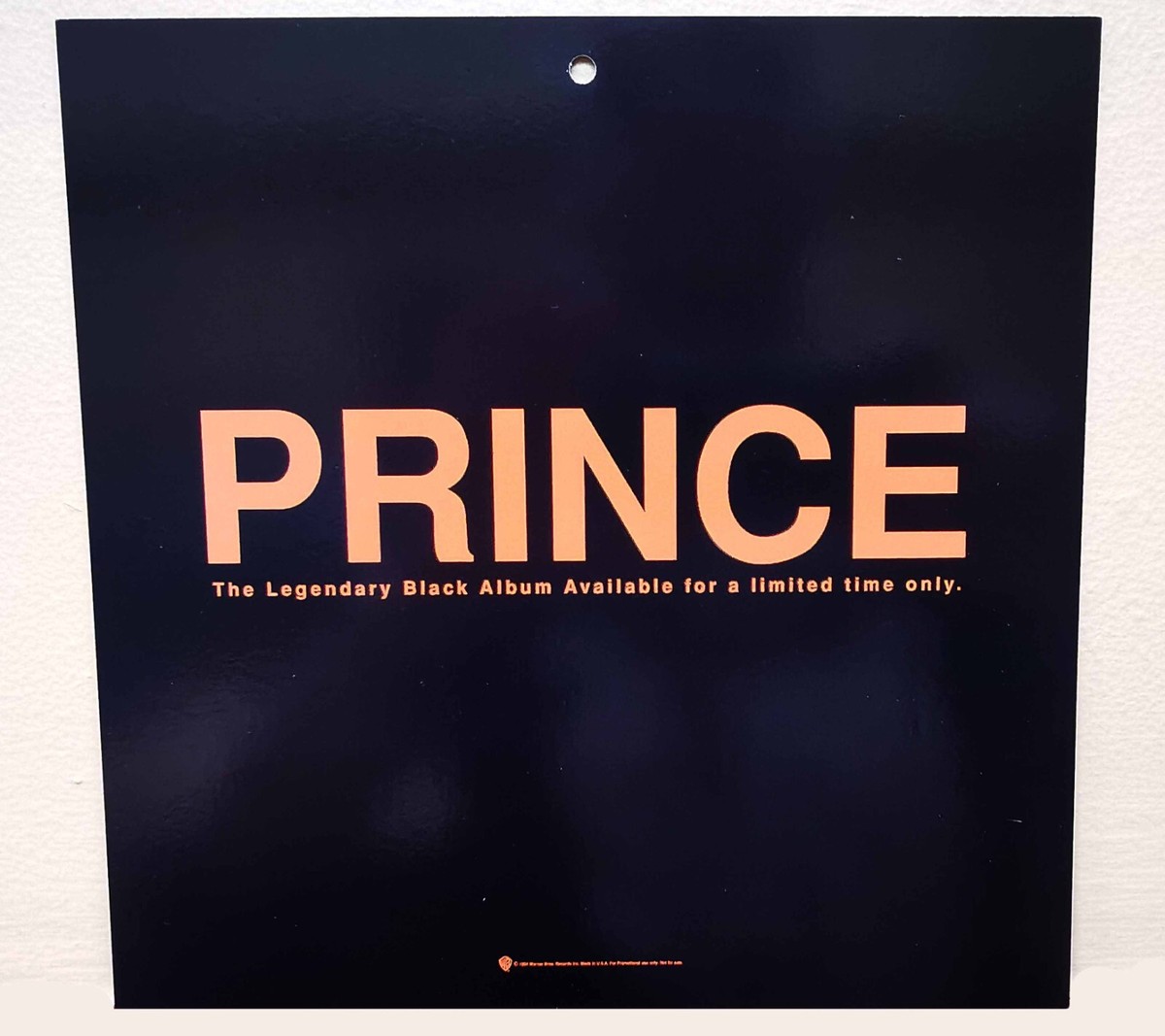 PRINCE DISPLAY BLACK Album Original HANGING 1994 USA Promo Only 2