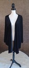 Vintage Saybury Black Smocked Velour Long Sleeve Cardigan Size 1X  — photo 1