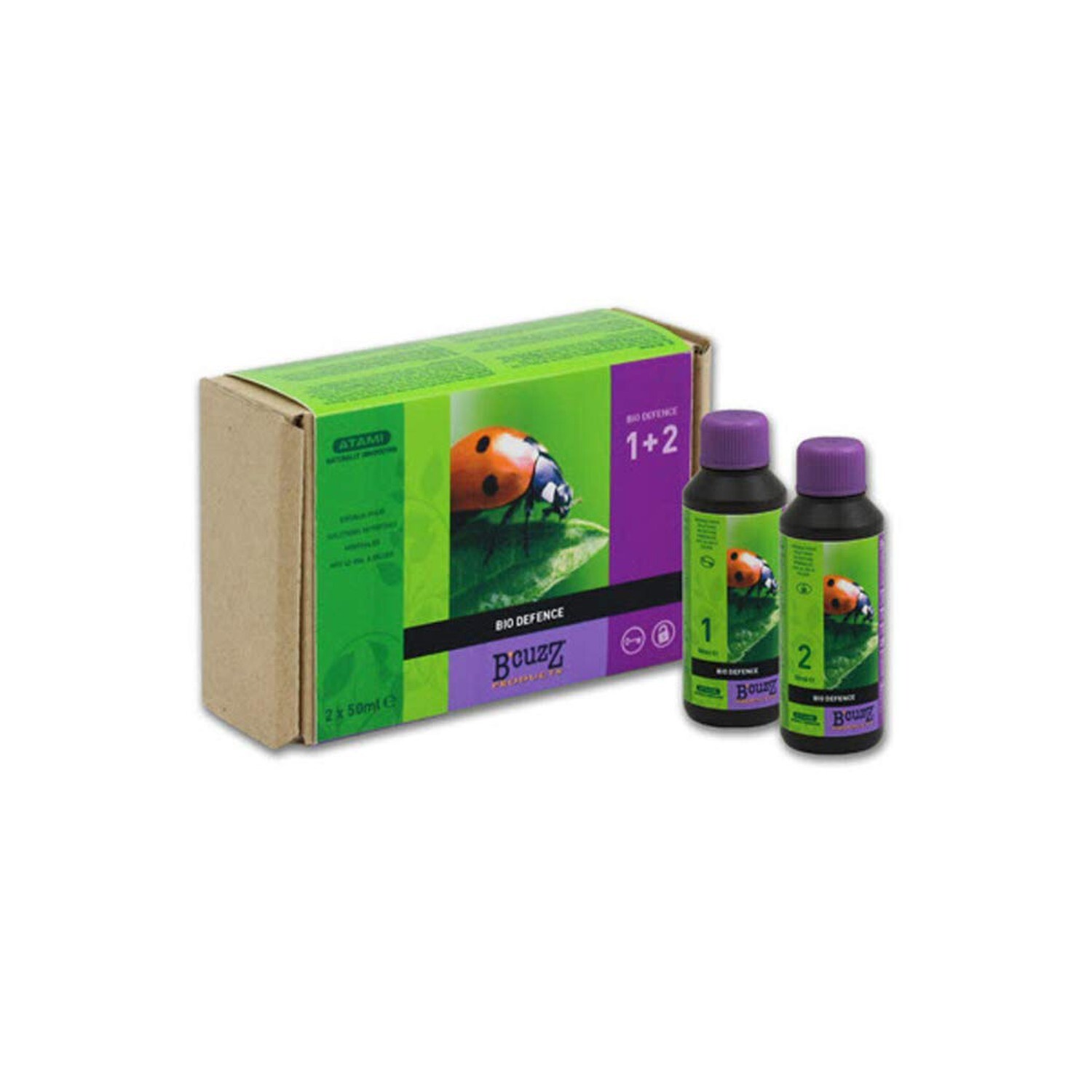 Atami B'CUZZ Bio Defence 1+2 Foliar Feed Nutrients Hydroponics (2 x 50ml)