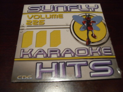 SUNFLY HITS KARAOKE  DISC SF225 VOLUME 225 CD+G SEALED 15 TRACKS
