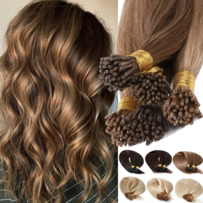 Micro NANO Ring Pre Bonded 100% Remy Human Hair Extension I Tip Stick Bead Brown