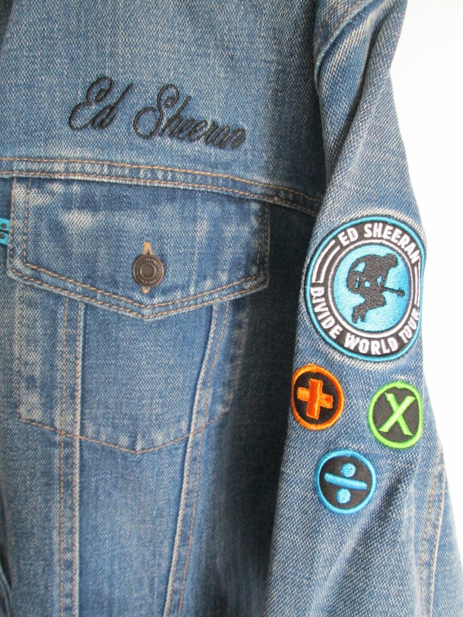 ED SHEERAN Divide Worldwide Stadium Tour Denim Button Up Jacket