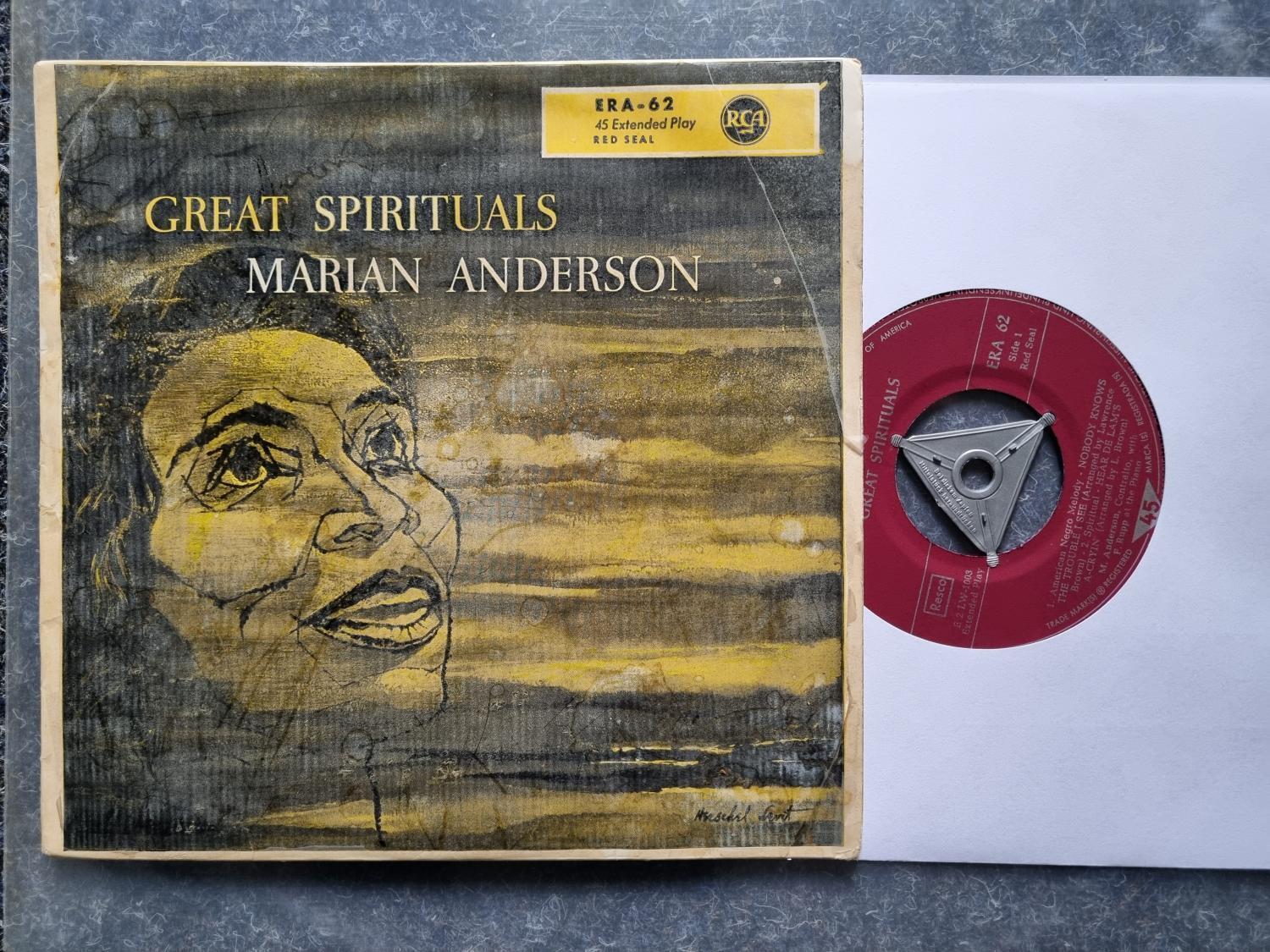 7"" EP Single Vinyl Marian Anderson - Great Spirituals/ Nobody knows the trouble