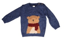 H M Christmas Sweater Teddy 6-9M New without tags 