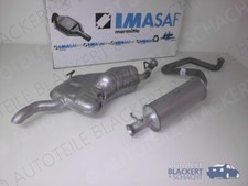 IMASAF Auspuffset ab Kat für Saab 9-3 2.2 TiD 92KW 2000-2002| Mitteltopf+Endtopf
