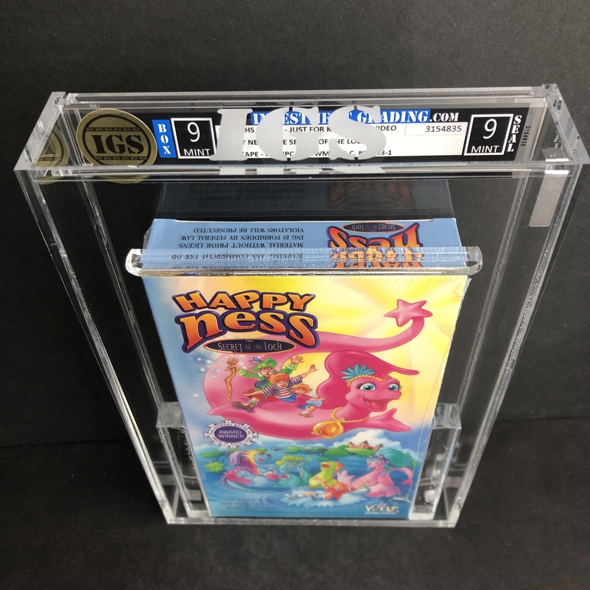 Happy Ness The Secret Of The Loch IGS Graded Slab 9/9 Mint VHS