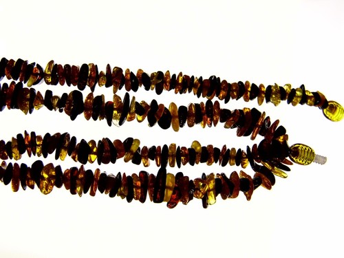 Collana Ambra Baltica 22" Perline Multicolore 15 grammi Pietra Naturale Gemma 1185 - Foto 8 di 9