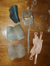 Vintage Marx - Johnny West Accessories - Lot of 3 Saddles  2 Blankets