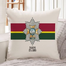 Worcestershire & Sherwood Foresters Cushion Cover Personalised Veteran Army MC74
