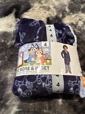 Bluey 3 Pc Robe And Pj Set Size 4 NWTS