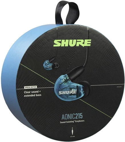 Shure AONIC 215 Wired Sound Isolating Earbuds, Blue - Picture 3 of 7