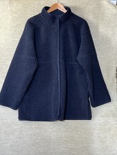 Velvet Graham & Spencer Jacket Women's Size L Black Faux Suede Sherpa Zip Up