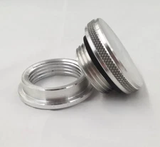 Aluminum Filler Neck Weld On Bung - Screw Cap Small CNC Gas Oil Tank New