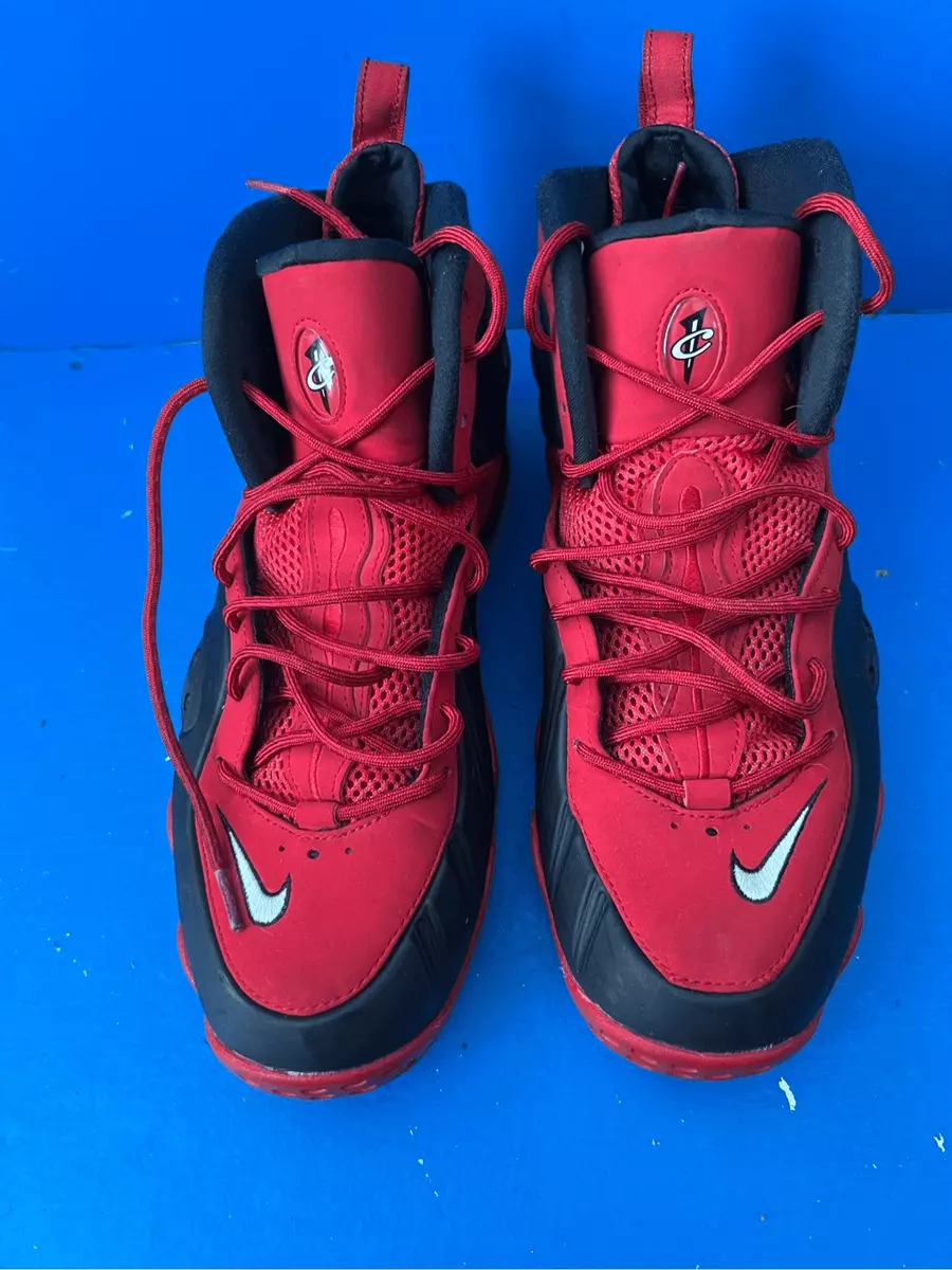 Penny hardaway shoes on sale red and black