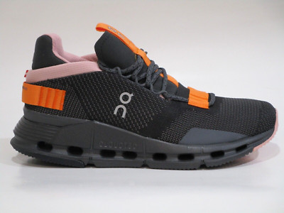 ON Women's Cloudnova Running Sneaker Shoes Black/Rose, Size 5 Medium US