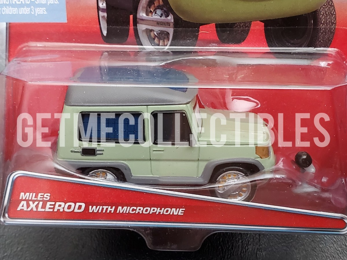 Canceled Unreleased AXLEROD カーズ　ミニカー DISNEY PIXAR CARS MILES AXLEROD WITH MICROPHONE TOKYO PARTY 2015