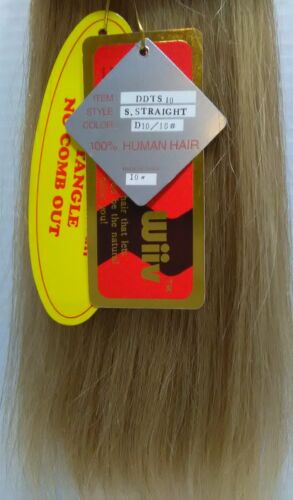 10/16 Lightest Blonde mix 100% Human Hair Weaving extension styling 10 inch  | eBay