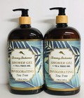2 Bottles Tommy Bahama ~ Tea Tree Invigorating Shower Gel w/ Tea Tree Oil 28 oz