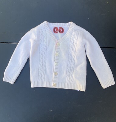 Gucci Wool GG Cardigan Baby 18/24M Sold As Is Stains
