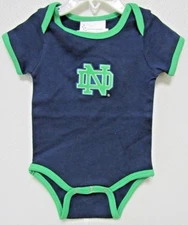 NCAA Notre Dame Fight Creeper Navy Kelly Edge Green ND Logo Two Feet Ahead #131L