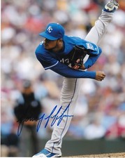 JEREMY JEFFRESS  KANSAS CITY ROYALS    ACTION SIGNED 8x10