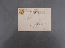 LETTRE TIMBRE SUISSE .20 RAPPEN.CACHET LUCERNE.1858.