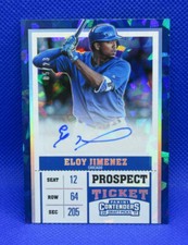 2017 Panini Contenders Eloy Jimenez Auto Prospect Ticket Cracked Ice /23