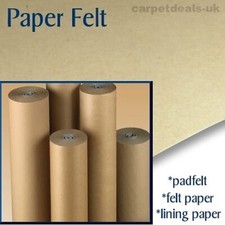 Floor lining paper felt underlay - dust prevention - 20 sq. mtr rolls