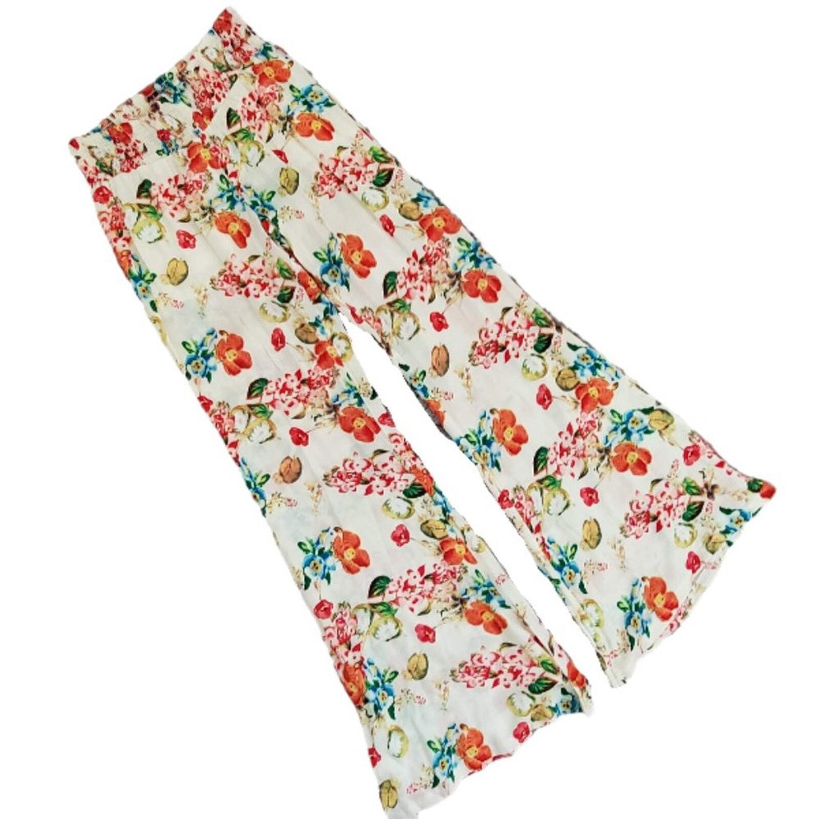 ALTRA Nuovo con etichetta! Others Follow Pantaloni tropicali con ruche a gamba larga taglia S