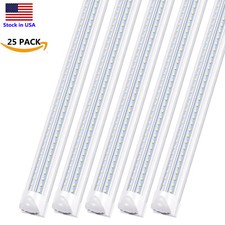 2ft/4ft/5ft/6ft/8ft T8 Linkable LED Shop Light Fixture, Integrated Bulb Light