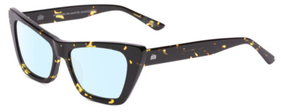 SITO SHADES WONDERLAND Cat Eye Blue Light Glasses in Black Yellow Tortoise 54 mm