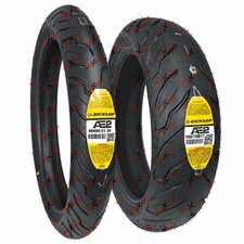 Dunlop Ae2 Mh90-21 16070b17 Motorcycle Tires Front Rear Set Dunlop Ae2 Mh90-21 16070b17 Motorcycle Tires Front Rear Set