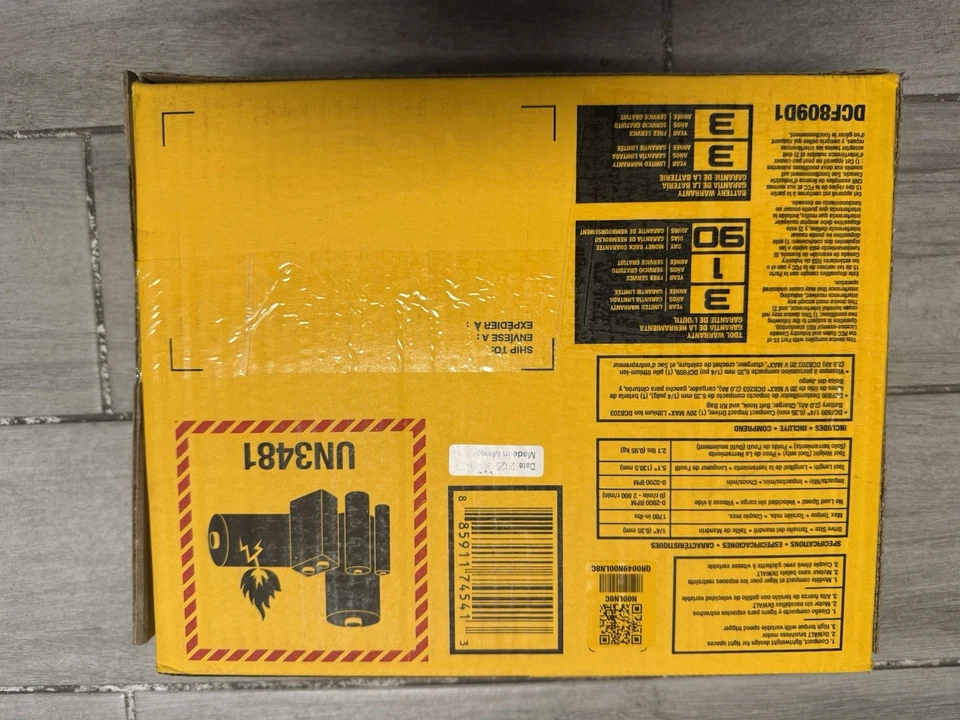 Dewalt ATOMIC 20V max 1/4 pulg. Kit atornillador de impacto DCF809C1 NUEVO/en caja. ENVÍO GRATUITO Foto 3 de 4