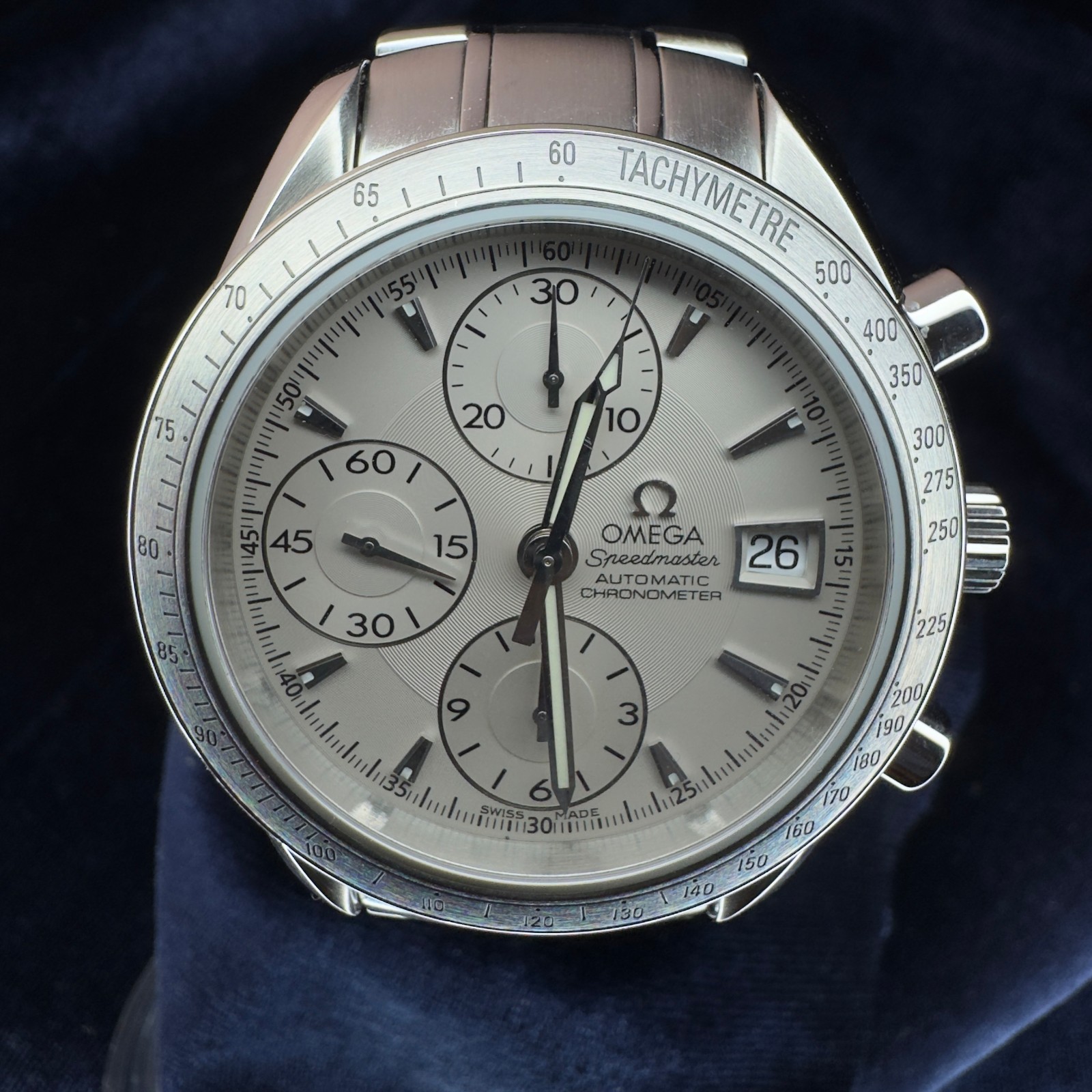 Omega Speedmaster Automatic 3513.30.00 39mm Steel Silver Dial Chronograph Watch