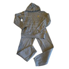 Jordan Flight Hoodie  Sweatpants Jogger Set Grey Youth Size Large 12/13 Boys