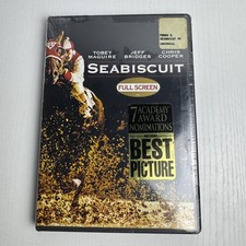 Seabiscuit DVD Full Screen Tobey Maguire Jeff Bridges Universal New Sealed