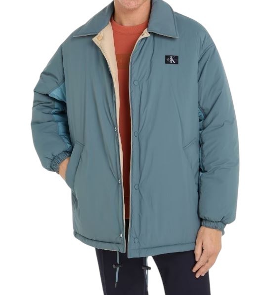 CALVIN KLEIN Reversible Skater Men Jacket XL Relaxed Oversized Unisex RRP279 * thumbnail 3